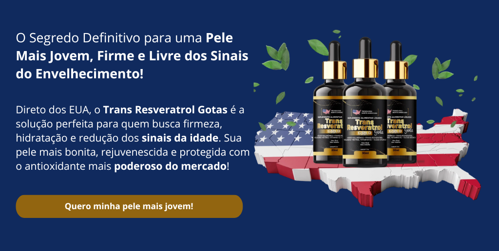 Banner principal do Trans Resveratrol Gotas, mostrando seus principais benefícios